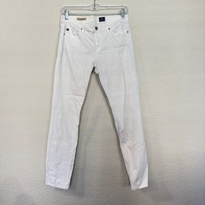 AG Adriano Goldschmied white the Stevie Ankle skinny pants size 26R